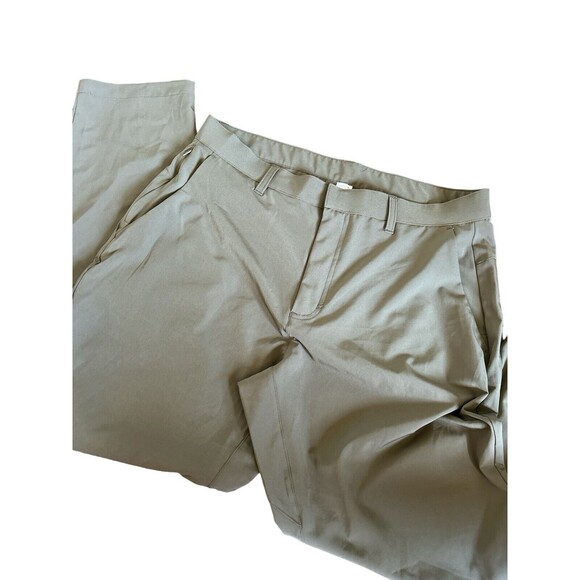 Fabletics Pants Mens 34x32 Olive Active Stretch Chino Tech Lightweight - Picture 1 of 5